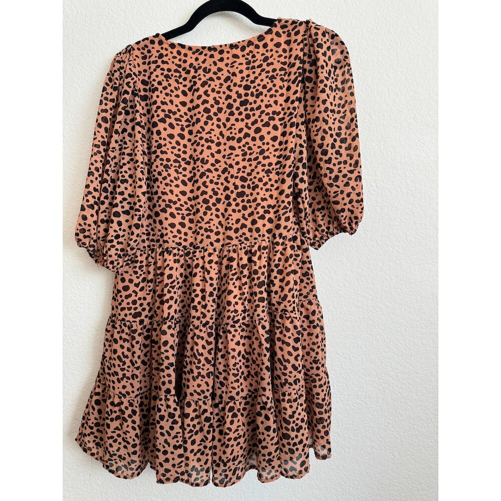 ASOS Cheetah Spotted‎ Mini Dress - Picture 5 of 7